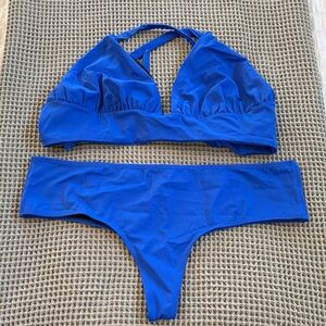 The Cheeky Bikini - Vibrant Blue Bikini Set